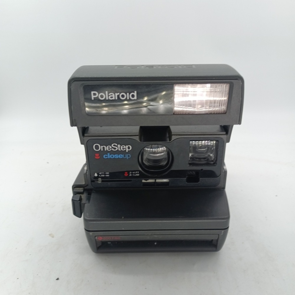 Polaroid OneStep CloseUp Instant Film Camera 600 Series Vintage Gray Black a1